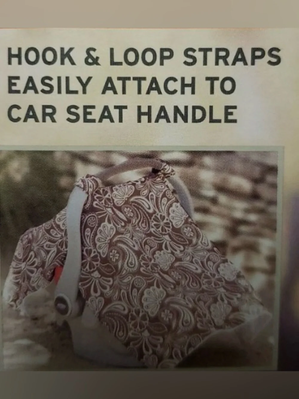 Eddie Bauer Leaf Print Minky Infant Car Seat Canopy Cover | Soft Plush Baby Cove